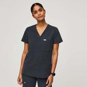 Figs Catarina One-Pocket Scrub Top Night Sky